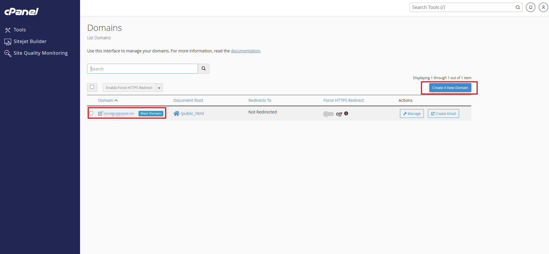 Li Domain Quản lí domains trên cPanel | MONA.HOST